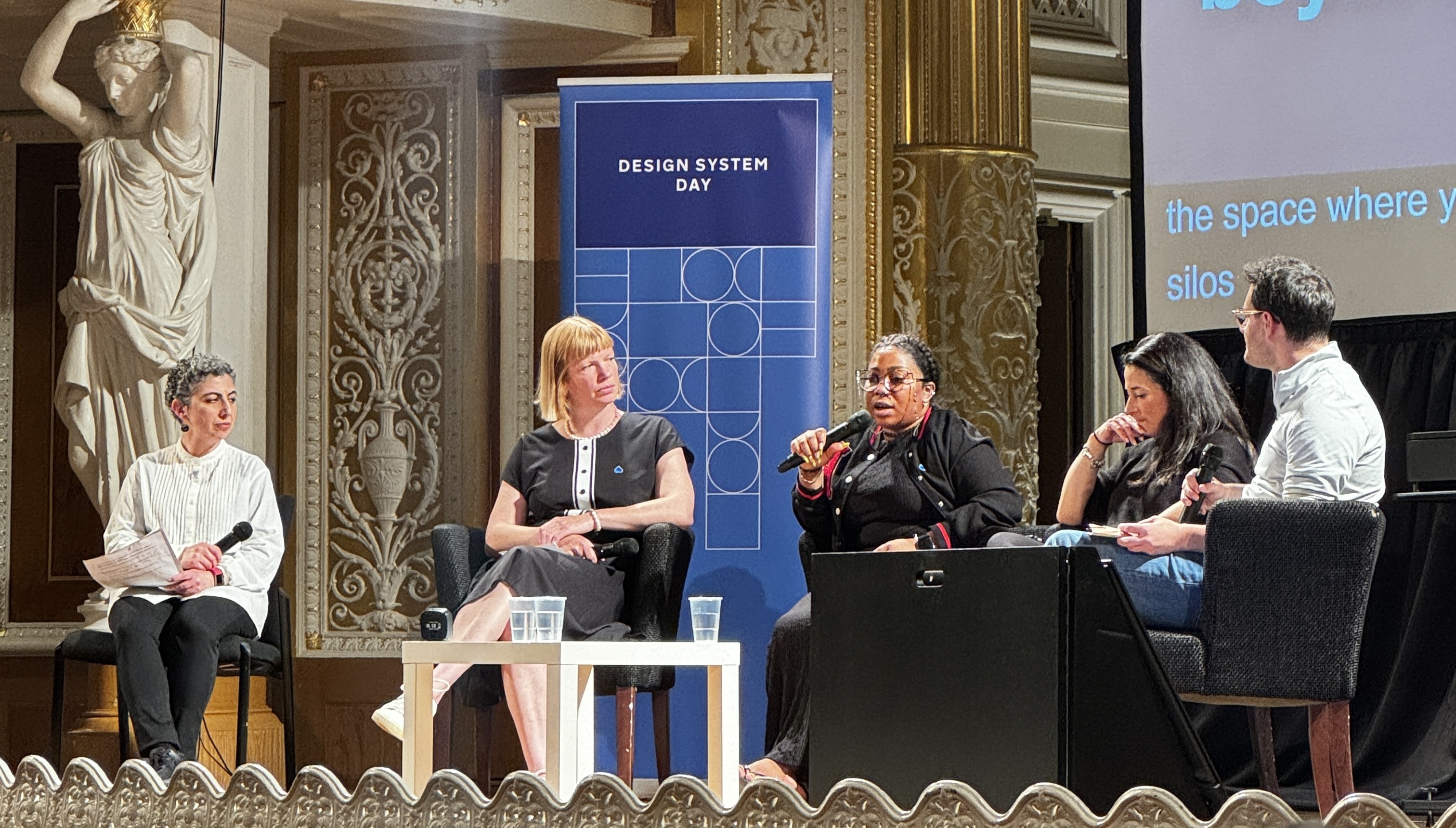 Zainab Daodu speaking at GOV.UK Design System Day